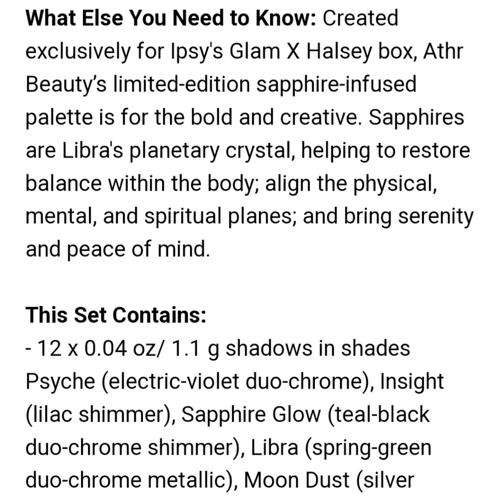 Athr Beauty Limited-Edition Moonlight Crystal Palette